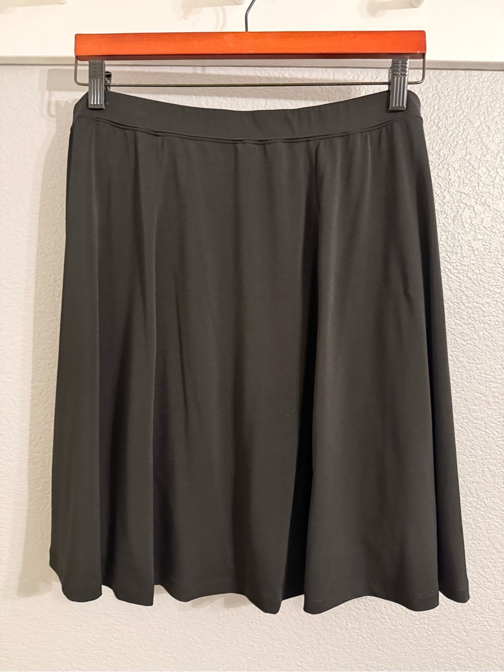 Avenue Black A-Line Knit Skirt with attached Bike Shorts